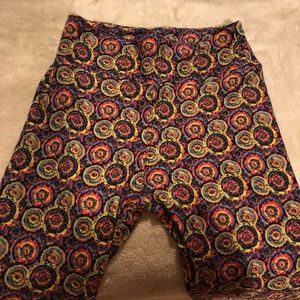Lularo leggings with tie dye print
